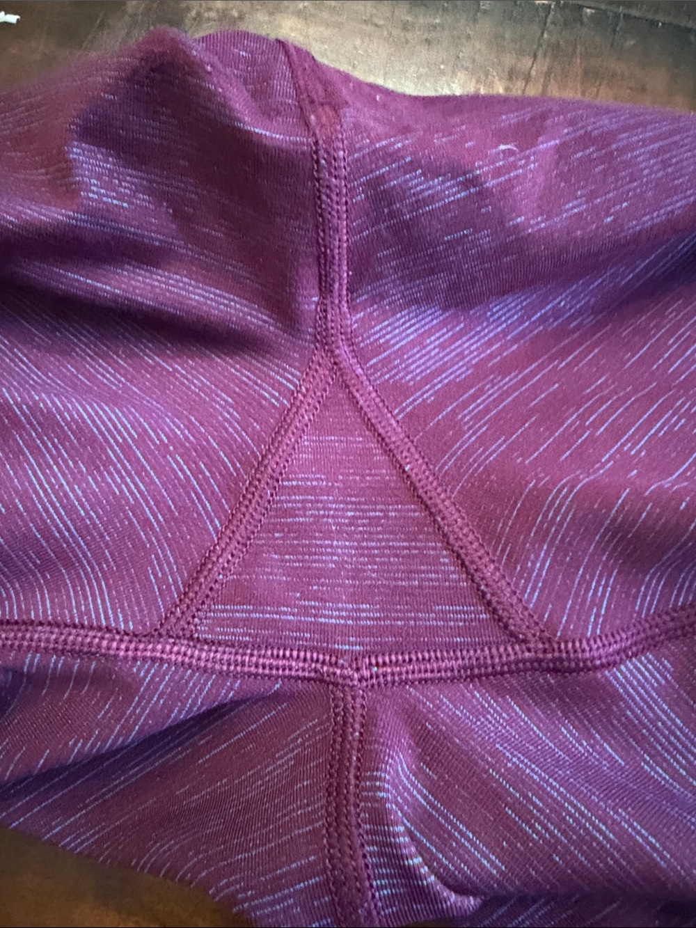 Outdoor Voices Maroon Heather Active Leggings - Picture 4 of 5